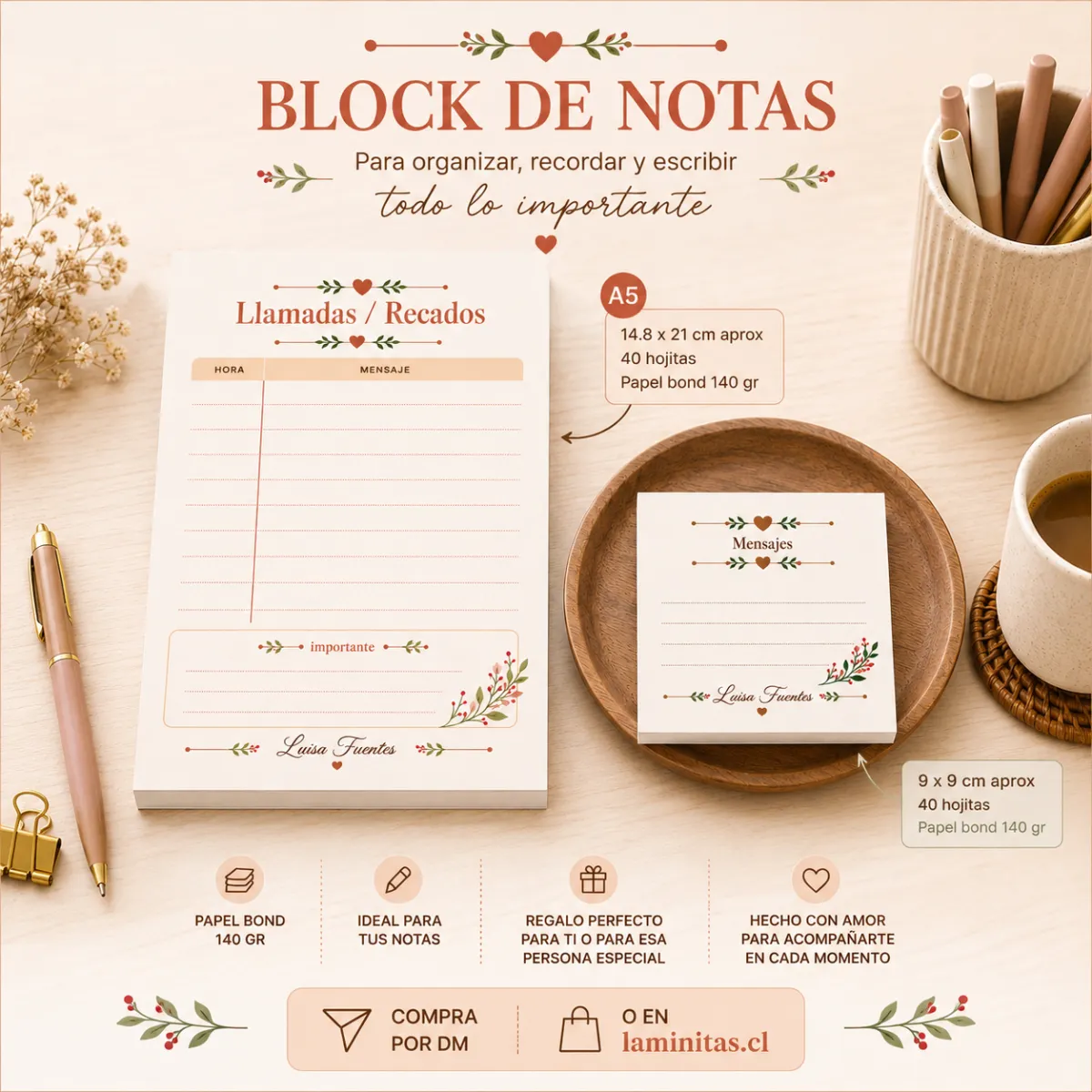 Planner + block mensajes incluye Nombre tipo logo.