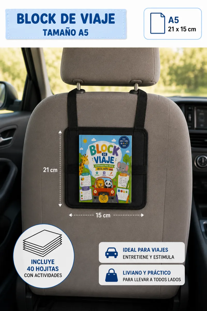 Mini block de viaje