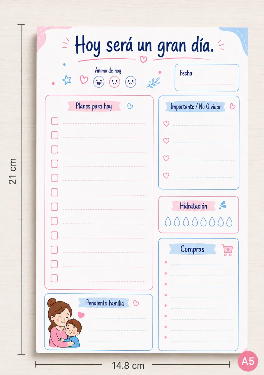 Planner Diario : Hoy será un gran día