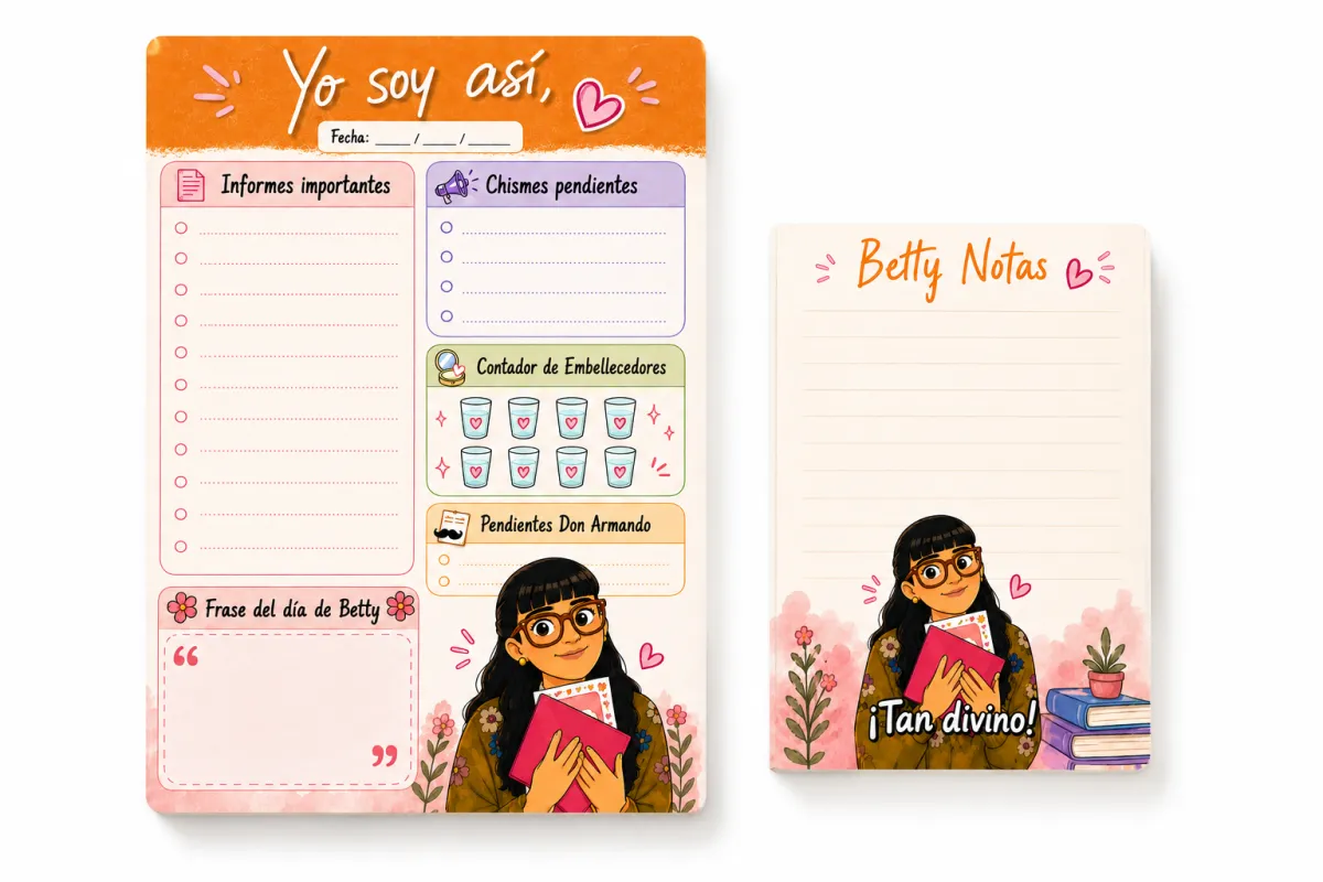 Planner semanal + Block de notas Betty