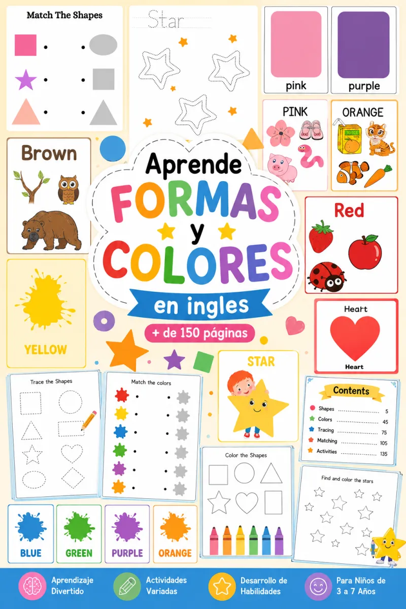 Aprende formas y colores en inglés